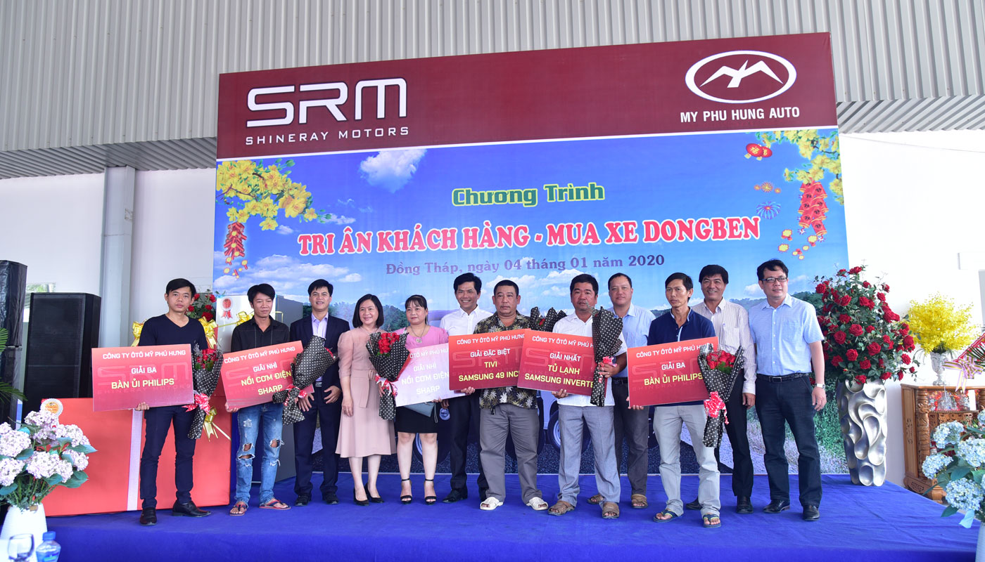 kết quả chương trình tri ân khách hàng mua xe DongBen